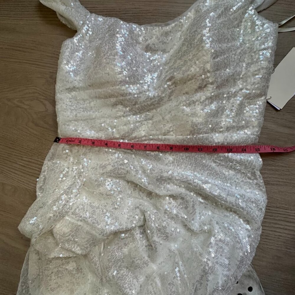 TS Couture Sparkly White Prom Dress or Wedding Gown - Picture 10 of 10